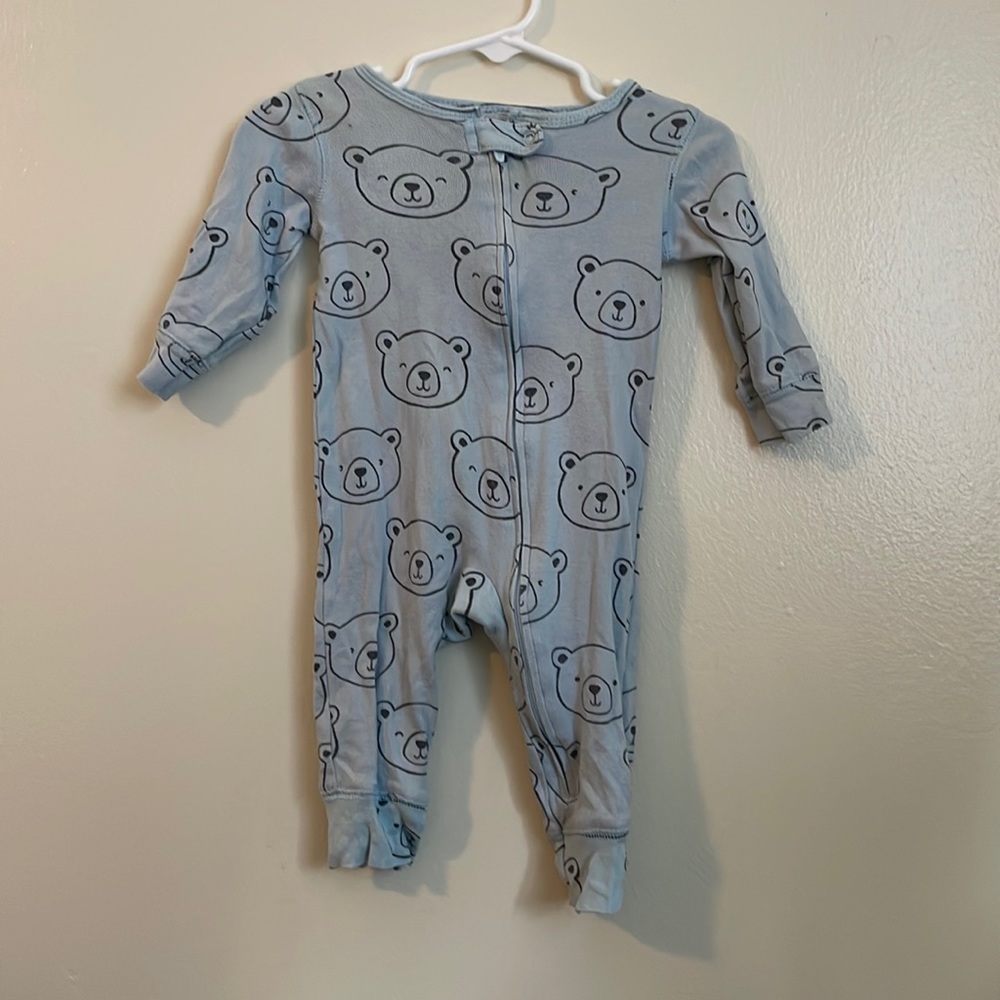 Baby boy one piece footless pajamas